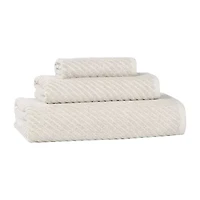 SUPERIOR® Amlia Collection | 80% Cotton 20% Viscose 3-pc. Quick Dry Solid Bath Towel Set