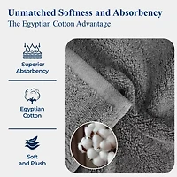 SUPERIOR® Madison Collection | Plush Egyptian Cotton 6-pc. Solid Hand Towel