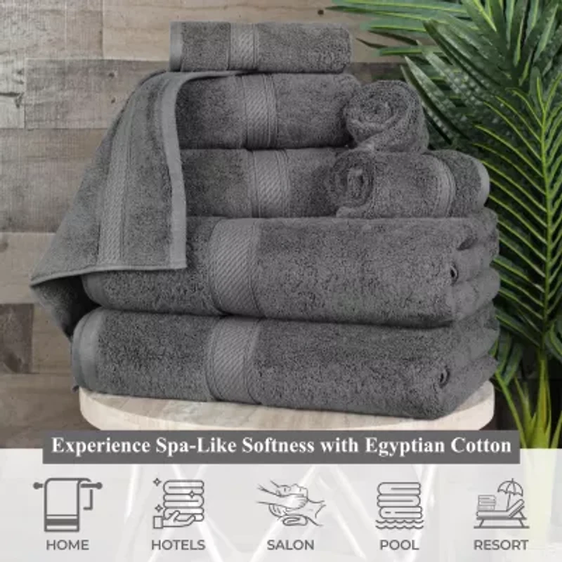 SUPERIOR® Madison Collection | Plush Egyptian Cotton 6-pc. Solid Hand Towel
