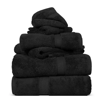 SUPERIOR® Madison Collection | Plush Egyptian Cotton 6-pc. Quick Dry Solid Bath Towel Set