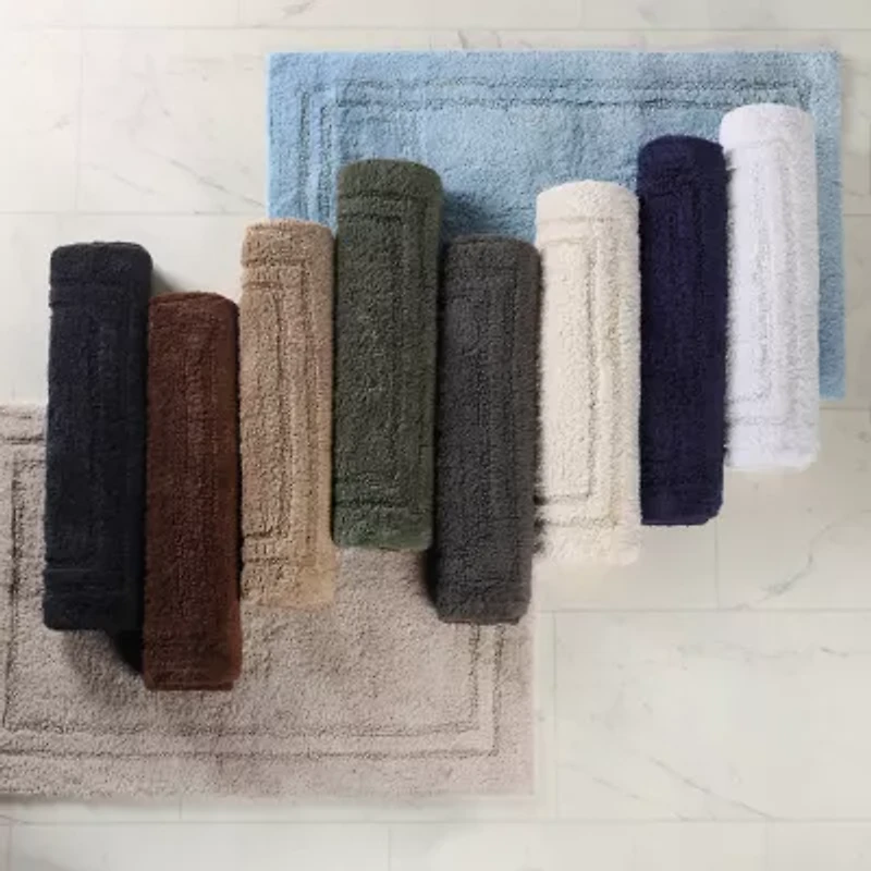 SUPERIOR® Solid Cotton 2-Pc Bath Rug
