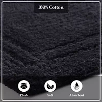 SUPERIOR® Solid Cotton 2-Pc Bath Rug