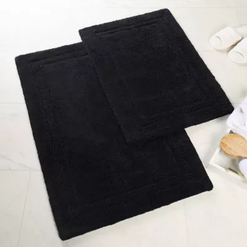 SUPERIOR® Solid Cotton 2-Pc Bath Rug