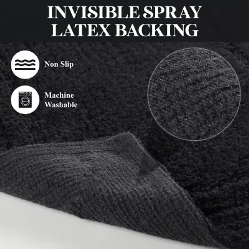 SUPERIOR® Solid Cotton 2-Pc Bath Rug