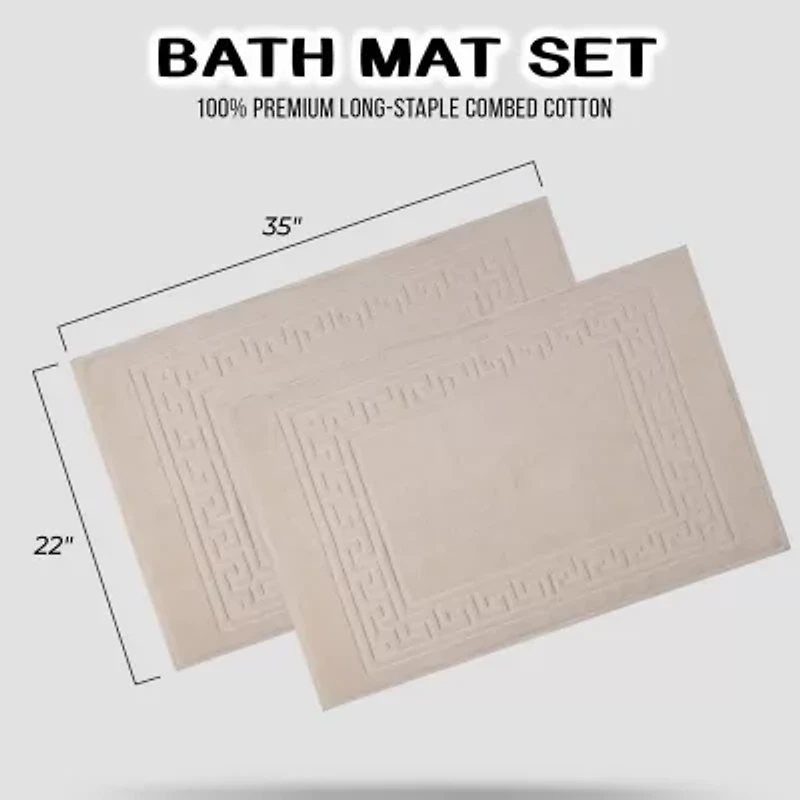 SUPERIOR® Cotton 2-Pc Bath Mat