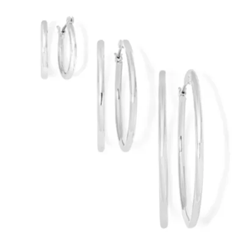 Mixit Womens Hypoallergenic 3 Pair Earring Set