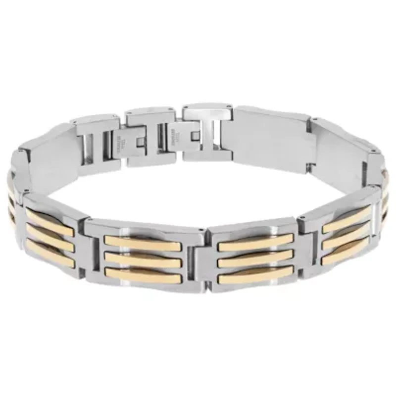 Mens Stainless Steel Wrap Bracelet