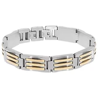 Mens Stainless Steel Wrap Bracelet