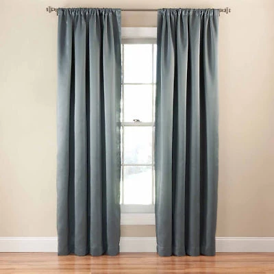 Eclipse Tricia Rod Pocket Light-Filtering Single Curtain Panel