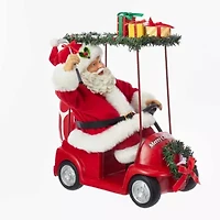 Kurt Adler 11.25" Fabriché™ Santa Driving Golf Cart