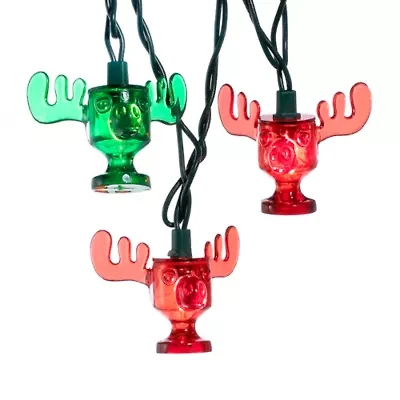 Kurt Adler National Lampoon Christmas Vacation™ Red and Green Wally World Moose Mug Light Set