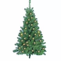 Kurt Adler 36 in. Miniature Pre-Lit Norway Pine Wall Christmas Tree