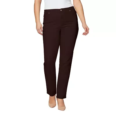 Gloria Vanderbilt Amanda Womens Plus Classic Twill