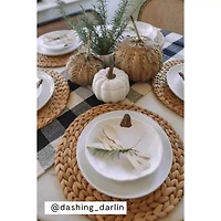 Linden Street Amber Glow Harvest Pumpkin Stoneware Salad Plate