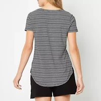 Stylus Womens V Neck Short Sleeve T-Shirt