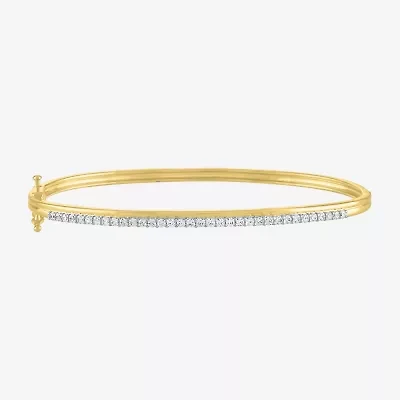 Diamond Addiction (G-H / Si2-I1) Womens /2 CT. T.W. Lab Grown White 10K Gold Bangle Bracelet