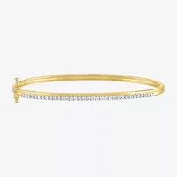 Diamond Addiction (G-H / Si2-I1) Womens /2 CT. T.W. Lab Grown White 10K Gold Bangle Bracelet
