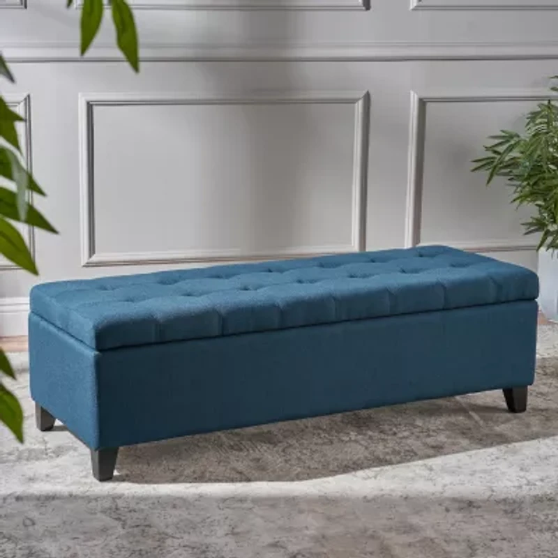 Mission Tufted Upholstered Ottoman