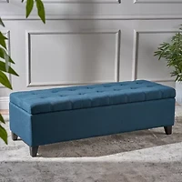 Mission Tufted Upholstered Ottoman