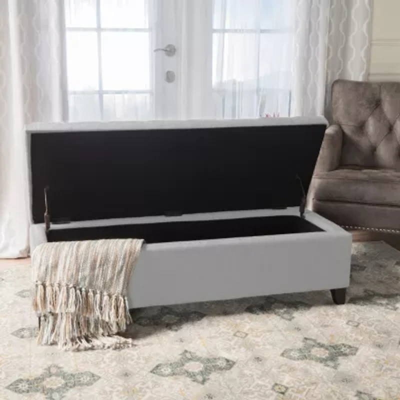 Mission Tufted Upholstered Ottoman