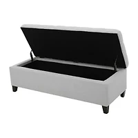 Mission Tufted Upholstered Ottoman