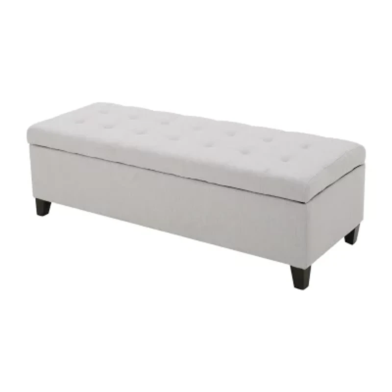 Mission Tufted Upholstered Ottoman