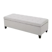 Mission Tufted Upholstered Ottoman