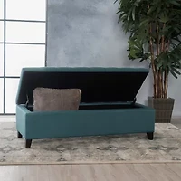 Mission Tufted Upholstered Ottoman