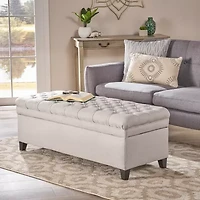 Juliana Tufted Upholstered Ottoman