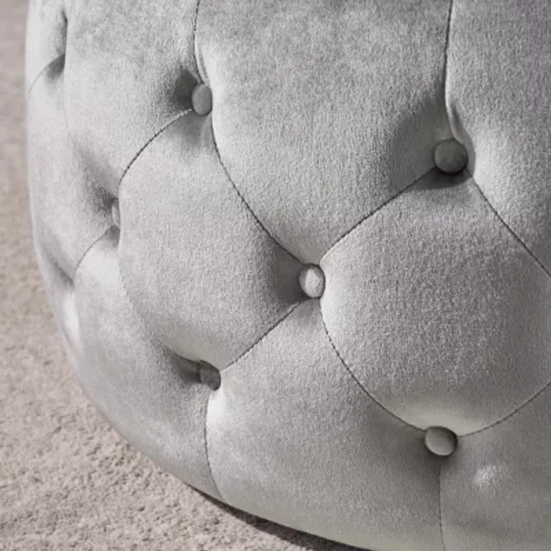 Chana Tufted Upholstered Ottoman