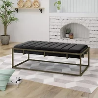 Magdalene Tufted Upholstered Ottoman