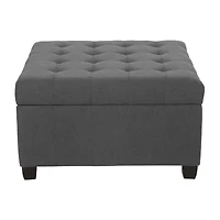 Isabella Tufted Upholstered Ottoman