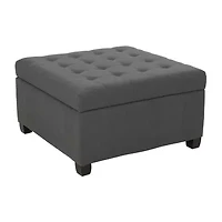 Isabella Tufted Upholstered Ottoman