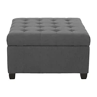 Isabella Tufted Upholstered Ottoman
