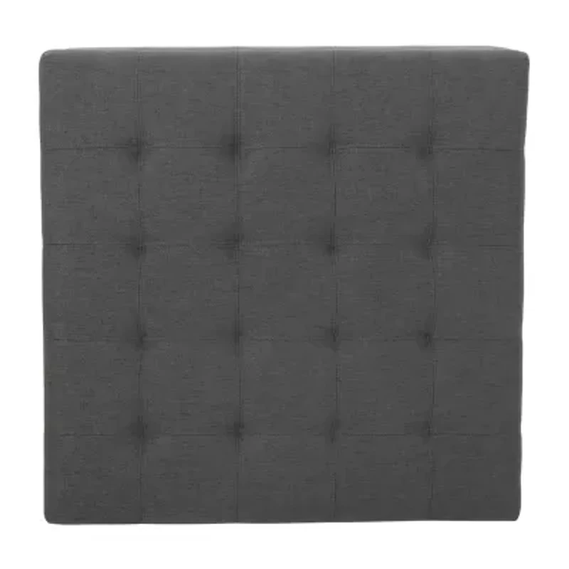 Isabella Tufted Upholstered Ottoman