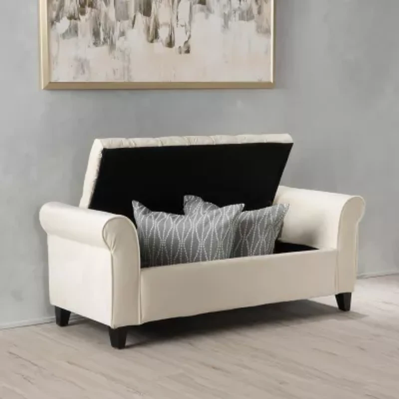 Keiko Upholstered Tufted Bench