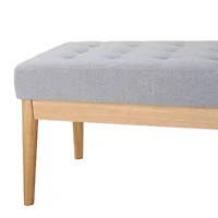 Saxon Upholstered Tufted Bench