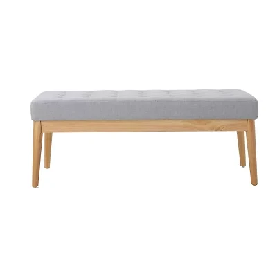 Saxon Upholstered Tufted Bench