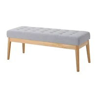Saxon Upholstered Tufted Bench