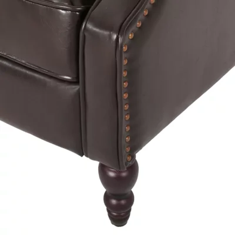 Walter Tufted Roll-Arm Recliner