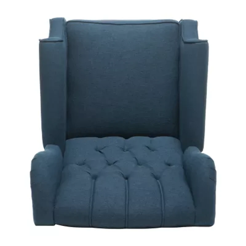 Walter Tufted Roll-Arm Recliner