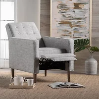 Mervynn Tufted Track-Arm Recliner