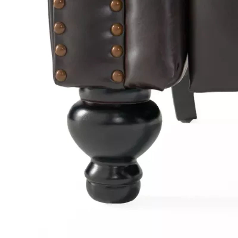 Walder Tufted Roll-Arm Recliner