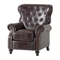 Walder Tufted Roll-Arm Recliner