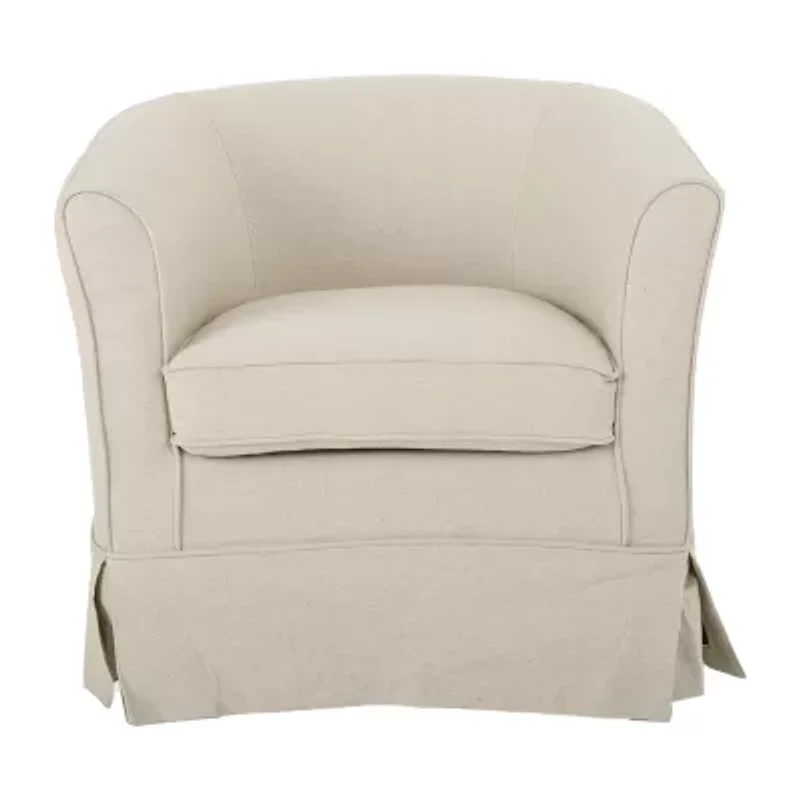Cecilia Swivel Upholstered Club Chair