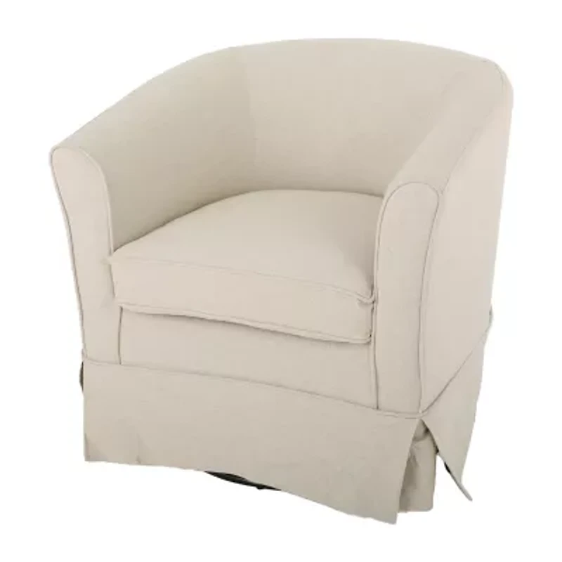 Cecilia Swivel Upholstered Club Chair