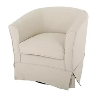 Cecilia Swivel Upholstered Club Chair