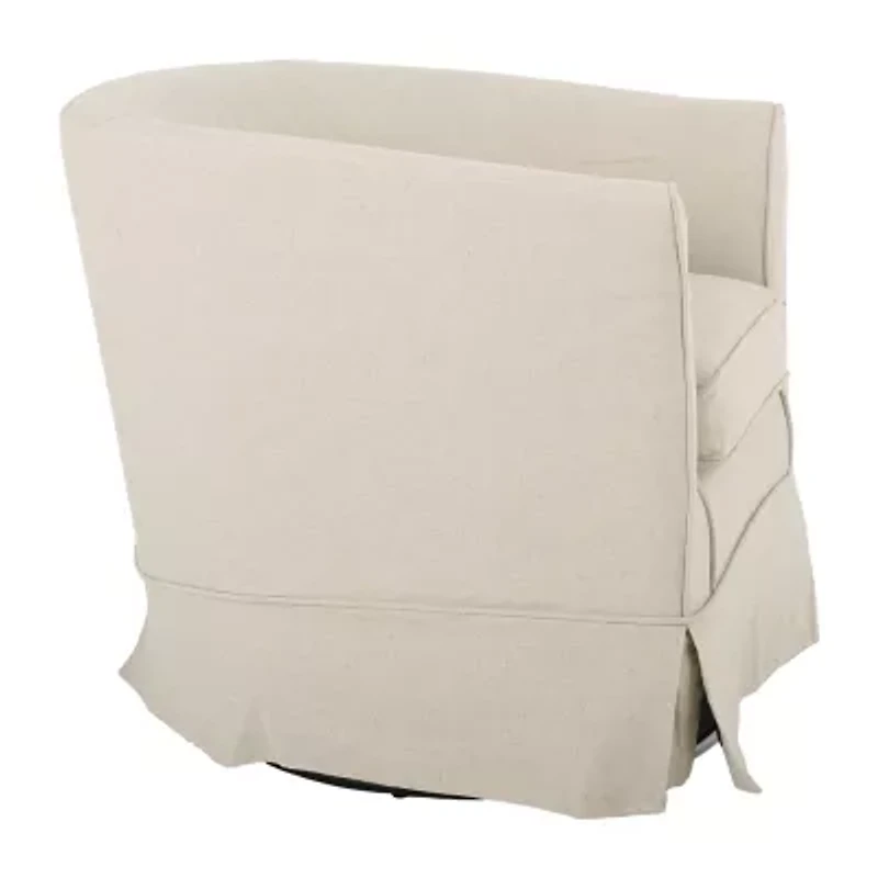 Cecilia Swivel Upholstered Club Chair