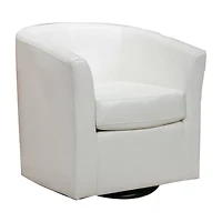 Daymian Swivel Upholstered Club Chair