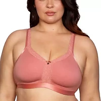 Curvy Couture Womens Medium Support Wireless Bralette 1010